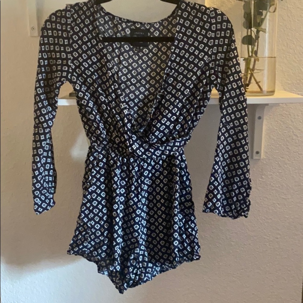 Bell sleeve romper